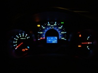 2010 Honda Fit Sport Gauges at Night