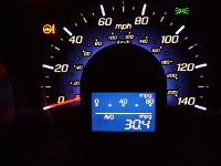 2010 Honda Fit Sport Speedo Closeup